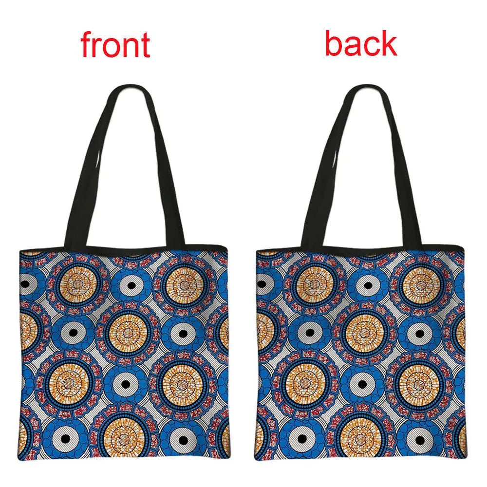 African Women's Style Handbag: Traditional Printed Top-Handle and Shoulder Tote Bags for Females - Flexi Africa - FREE POST