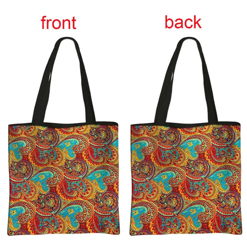 African Women's Style Handbag: Traditional Printed Top-Handle and Shoulder Tote Bags for Females - Flexi Africa - FREE POST