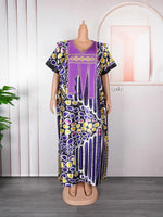 African Women’s Traditional Maxi Dress – Dashiki Ankara Kaftan Abaya Style Long Gown - Free Delivery Worldwide only at Flexi Africa