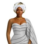 Already Made Big Braid Turban Cap – Nigerian Aso Oke Auto Gele Party Headwrap - Free Delivery Worldwide only at Flexi Africa