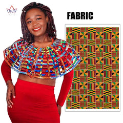 Ankara African Net Necklaces Shawl Collar Women Accessories Multistrand - Free Delivery Worldwide only at Flexi Africa