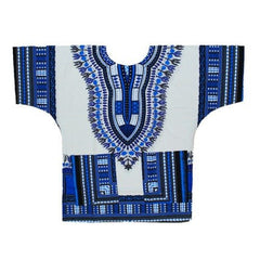 African Dashiki T-Shirt: Men's 100% Cotton Traditional Print Shirt for a Bold and Stylish Look - Free Delivery Worldwide