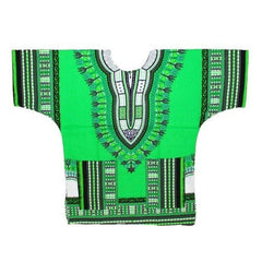 African Dashiki T-Shirt: Men's 100% Cotton Traditional Print Shirt for a Bold and Stylish Look - Free Delivery Worldwide