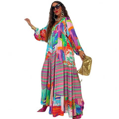 Autumn New African Dresses For Women Vetement Femme Dashiki Abaya Print Maxi Dress Africa Clothes Dashiki Ankara Dresses - Free Delivery Worldwide only at Flexi Africa