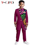 Boys African Dashiki Suit – Bazin Riche Formal Jacket & Pant Set - Free Delivery Worldwide only at Flexi Africa