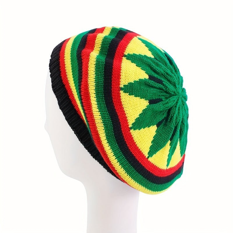 Colorful Reggae Jamaican Knitted Hat - Outdoor Street Style Wool Hat - Free Delivery Worldwide only at Flexi Africa