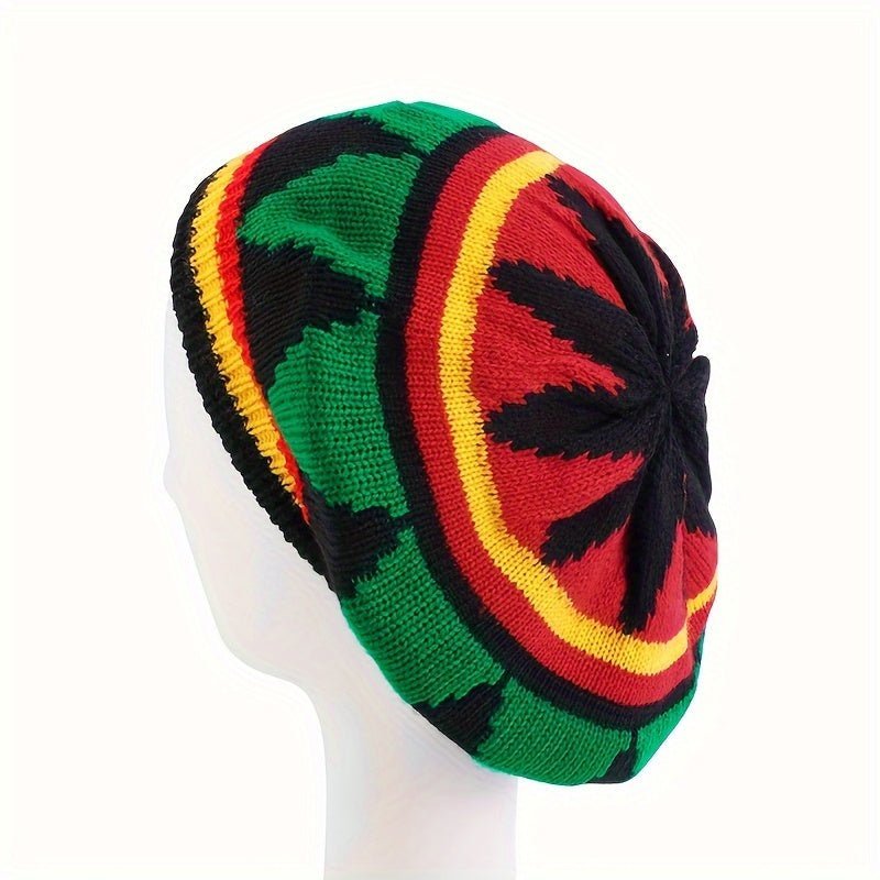 Colorful Reggae Jamaican Knitted Hat - Outdoor Street Style Wool Hat - Free Delivery Worldwide only at Flexi Africa