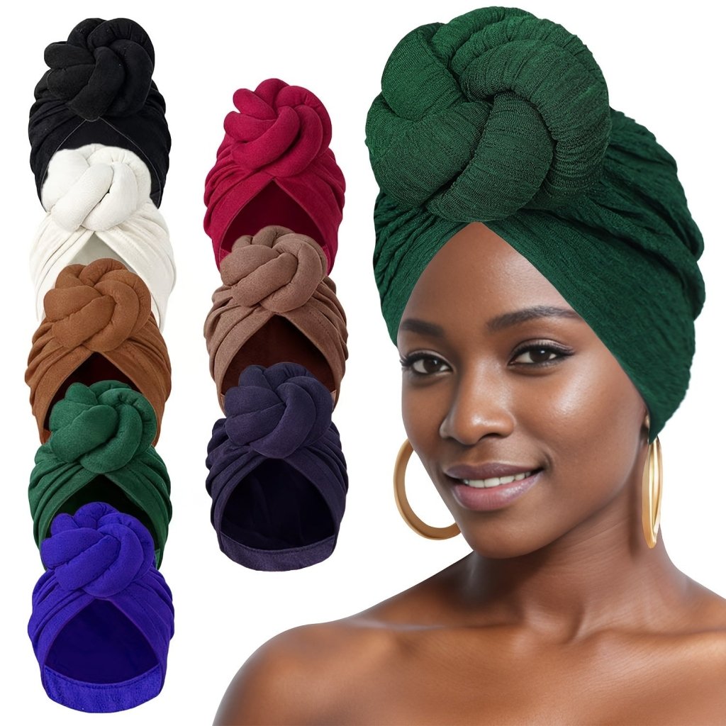 Comfortable Solid Color Headwrap – Floral Knot Women’s Turban - Free Delivery Worldwide only at Flexi Africa