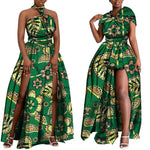 Convertible African Boho Maxi Dress – Multiway Wrap Bandage Style Party & Bridesmaid Gown - Free Delivery Worldwide only at Flexi Africa