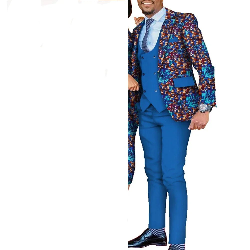Dashiki African Men’s 3PC Suit Set – Traditional Party & Formal Clothing - Free Delivery Worldwide only at Flexi Africa