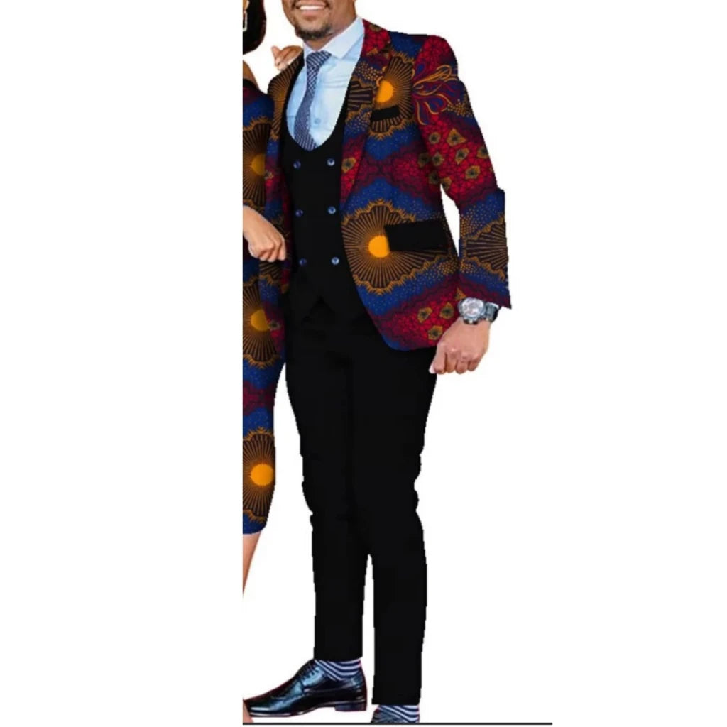 Dashiki African Men’s 3PC Suit Set – Traditional Party & Formal Clothing - Free Delivery Worldwide only at Flexi Africa