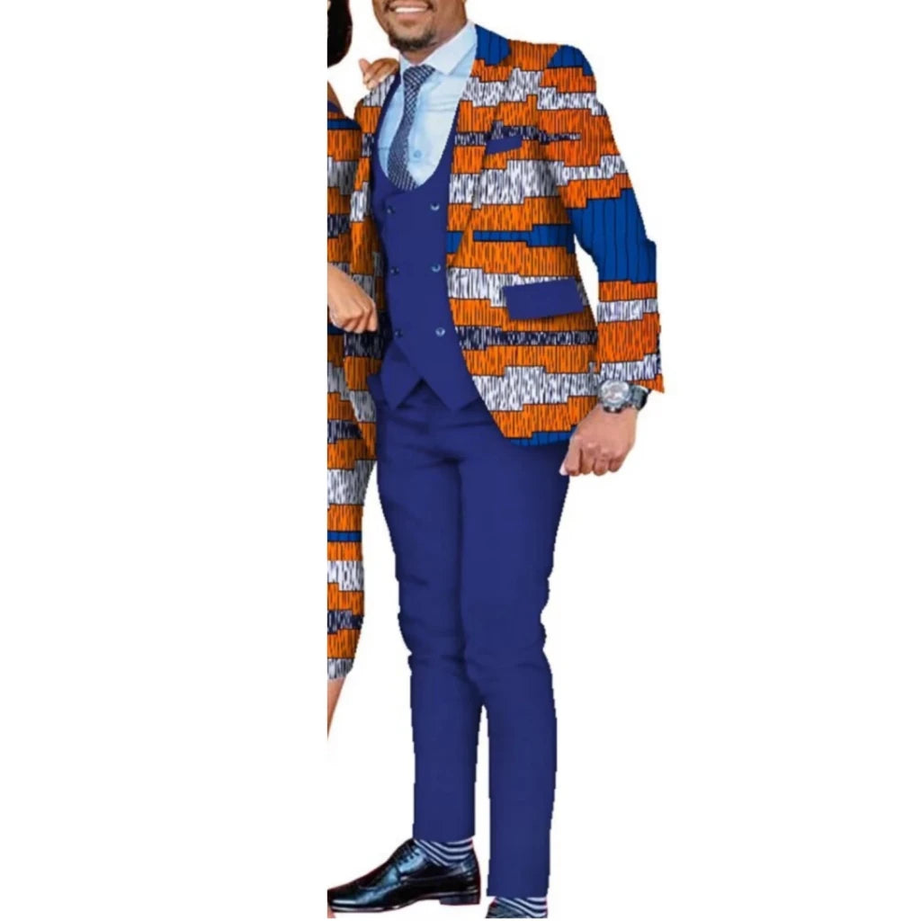 Dashiki African Men’s 3PC Suit Set – Traditional Party & Formal Clothing - Free Delivery Worldwide only at Flexi Africa