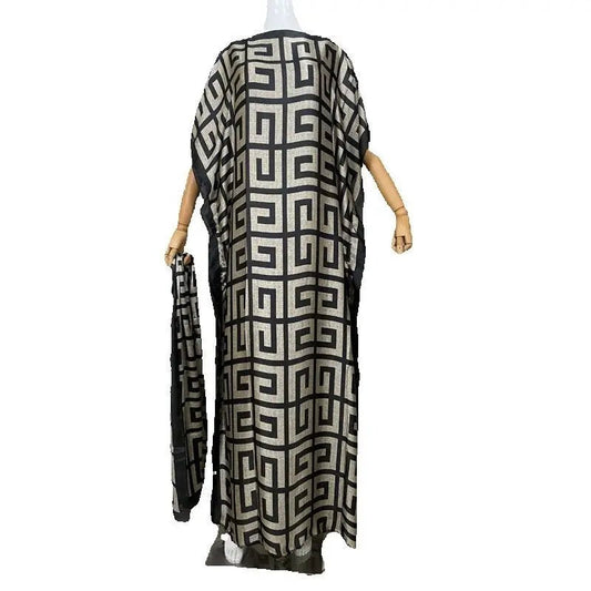 Dress Length:140cm Bust:160cm African Dashiki New Fashion Design long dress oversized Famous Brand Loose For Lady/women - Free Delivery Worldwide only at Flexi Africa