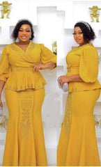 Effortlessly Chic: 2PC Dashiki African Skirt and Top Set for Women, Perfect for Weddings and Parties - Free Delivery Worldwide only at Flexi Africa