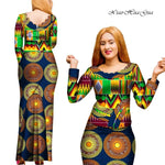 Elegant 2PC African Skirt and Top Set – Long Sleeve Blouse and Matching Maxi Skirt for Women - Free Delivery Worldwide only at Flexi Africa