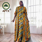 Elegant African Ankara 2 - Piece Set for Women – Floor - Length Dress, Long Coat & Pants Casual Suit - Free Delivery Worldwide only at Flexi Africa