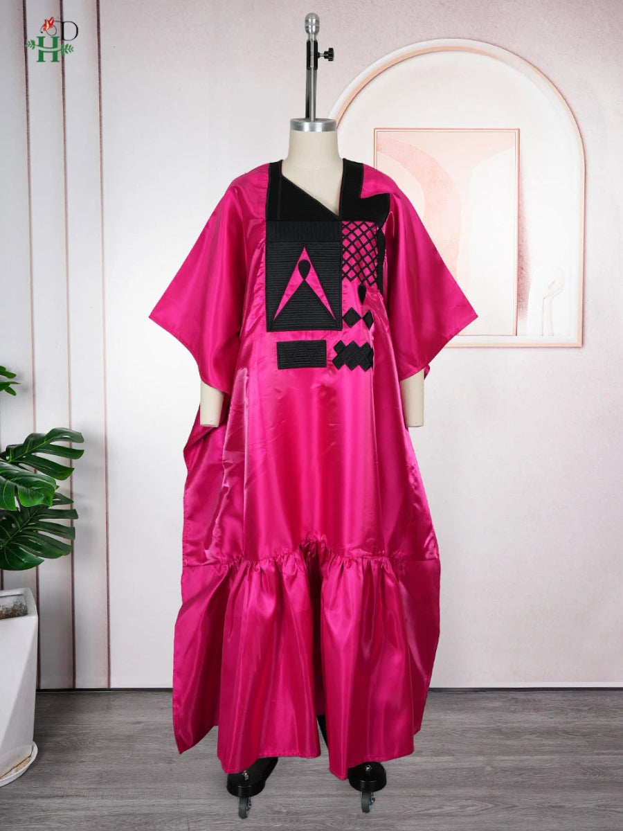 Elegant African Dress for Women – Plus Size Dashiki Ankara Kaftan Robe - Free Delivery Worldwide only at Flexi Africa