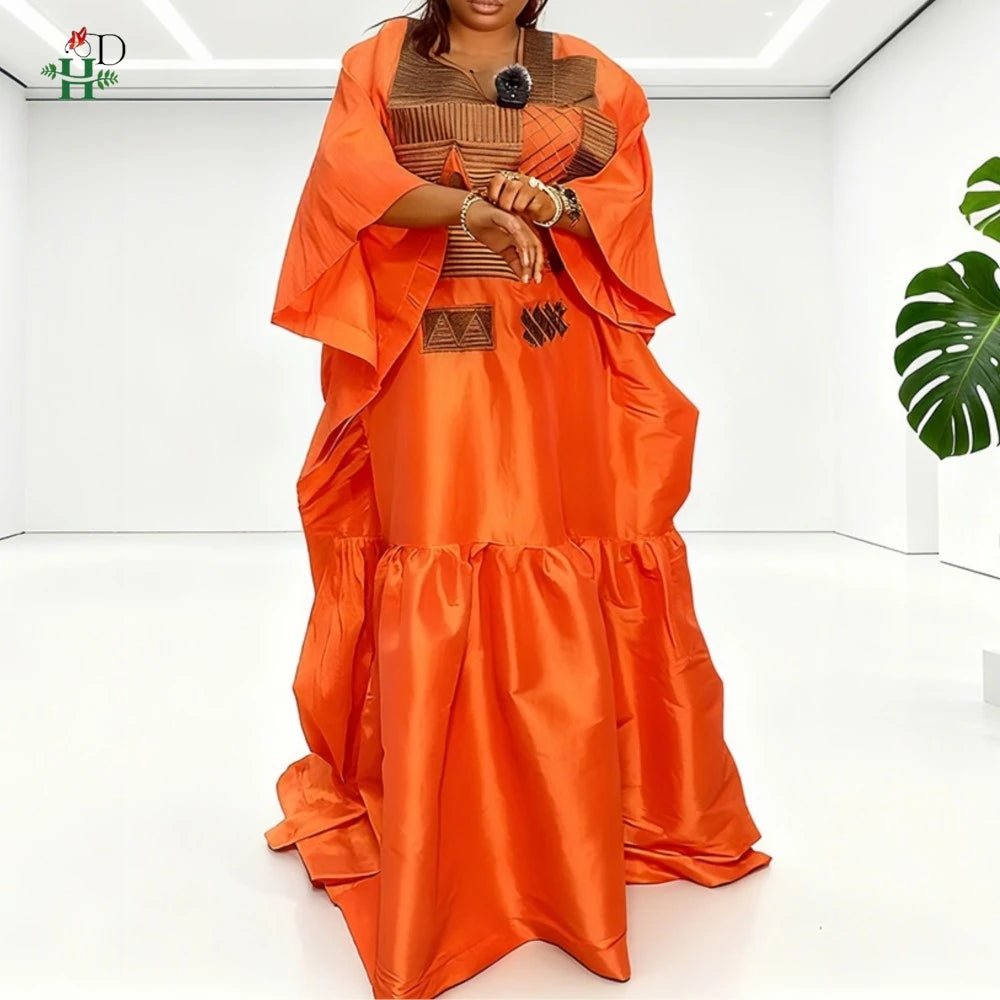 Elegant African Dress for Women – Plus Size Dashiki Ankara Kaftan Robe - Free Delivery Worldwide only at Flexi Africa