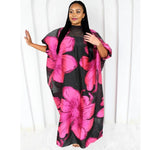 Elegant African Embroidered Abaya Dress for Women – Plus Size Modest Party & Church Attire - Free Delivery Worldwide only at Flexi Africa