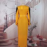 Elegant African Evening Gown for Women – Luxury Rhinestone Party Dress - Free Delivery Worldwide only at Flexi Africa