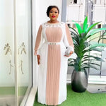 Elegant African Evening Gown for Women – Luxury Rhinestone Party Dress - Free Delivery Worldwide only at Flexi Africa