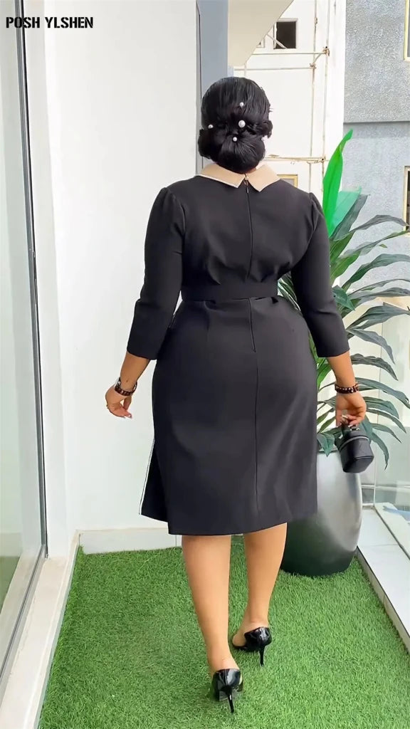 Elegant African Pleated Patchwork Maxi Dress for Women – Sleeveless Summer Party Dress - Free Delivery Worldwide only at Flexi Africa