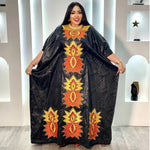 Elegant Embroidered African Abaya Dress for Women – Plus Size Party & Church Wear - Free Delivery Worldwide only at Flexi Africa