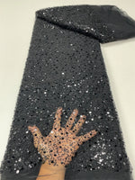 Elegant Lace Fabric – French Tulle Net with Sequins for Bridal and Special Gowns - Free Worldwide only at Flexi Africa