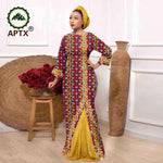 Elegant Muslim Abaya Dress – Embroidered Long Robe with Tassels for Women - Free Delivery Worldwide only at Flexi Africa