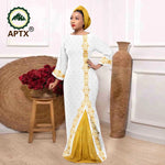 Elegant Muslim Abaya Dress – Embroidered Long Robe with Tassels for Women - Free Delivery Worldwide only at Flexi Africa