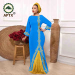Elegant Muslim Abaya Dress – Embroidered Long Robe with Tassels for Women - Free Delivery Worldwide only at Flexi Africa