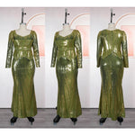 Elegant Plus Size African Party Dress – Dashiki Sequin Wedding Maxi Gown - Free Delivery Worldwide only at Flexi Africa