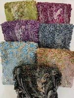 Flower Fabric Nigerian African Fabric for Couture Sewing – Wedding, Evening & Prom Dress - Free Delivery Worldwide