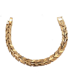 Gold - Tone Wide Bangle Bracelet for Women – African Ethiopian - Inspired Hand Chain Jewelry - Free Delivery Worldwide only at Flexi Africa