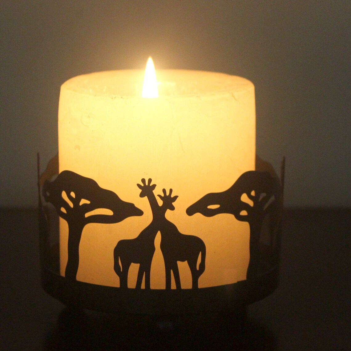 Handmade Giraffe Candle Holder - Flexi Africa - Flexi Africa offers Free Delivery Worldwide - Vibrant African traditional clothing showcasing bold prints and intricate designs
