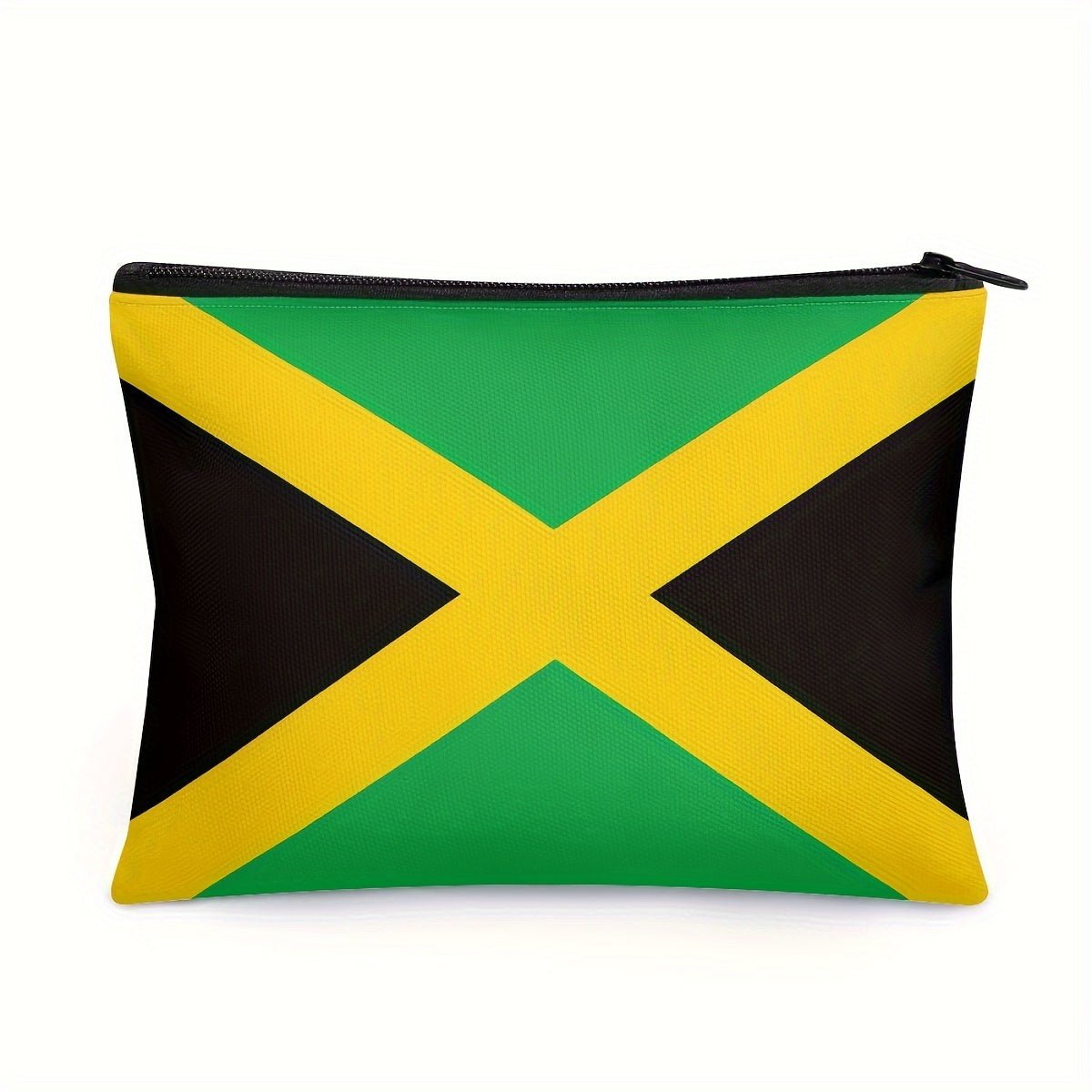 Jamaican Flag Pattern Cosmetic Bag, Portable Comestic Storage Pouch - Free Delivery Worldwide only at Flexi Africa