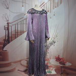 Luxury African Boubou Dress for Women – Classical Elegance Rhodochrosite Design with Folded Pleats - Free Delivery Worldwide only at Flexi Africa