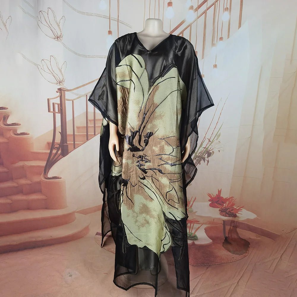 Luxury African Embroidered 2PC Outfit for Women – Elegant Party & Event Wear - Free Delivery Worldwide only at Flexi Africa