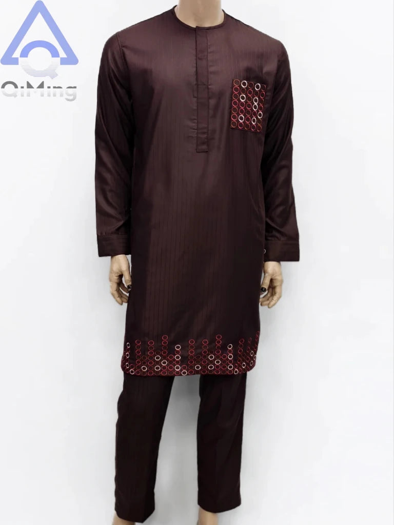 Buy Men’s African Boubou & Arabic Kandura – Luxury Moroccan-Inspired Islamic Prayer Outfit for only $41.67 at Flexi Africa!