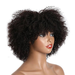 Natural Black Afro Kinky Curly Wig: Short Pixie Style for Black Women - Flexi Africa - Free Delivery - www.flexiafrica.com