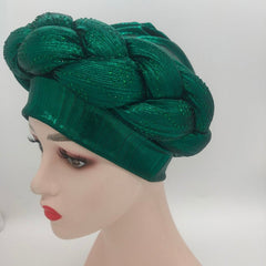 New Ready to Wear African Headtie Diamonds Glitter Women Turban Caps Bonnet Hats Female Autogeles - Flexi Africa - Shipping