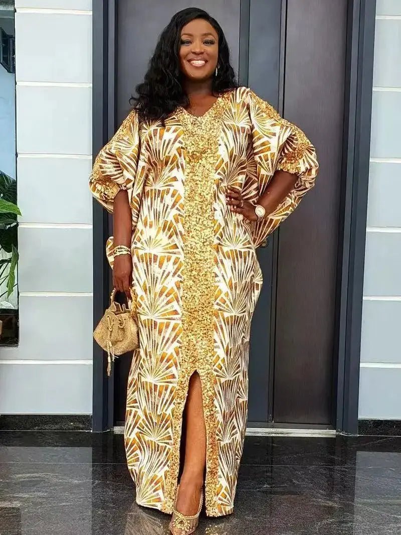 Plus Size African Dresses for Women – Dashiki, Ankara, and Sequin Gown Kaftan for Weddings, Parties, and Maxi Dress Events - Free Delivery Worldwide only at Flexi Africa