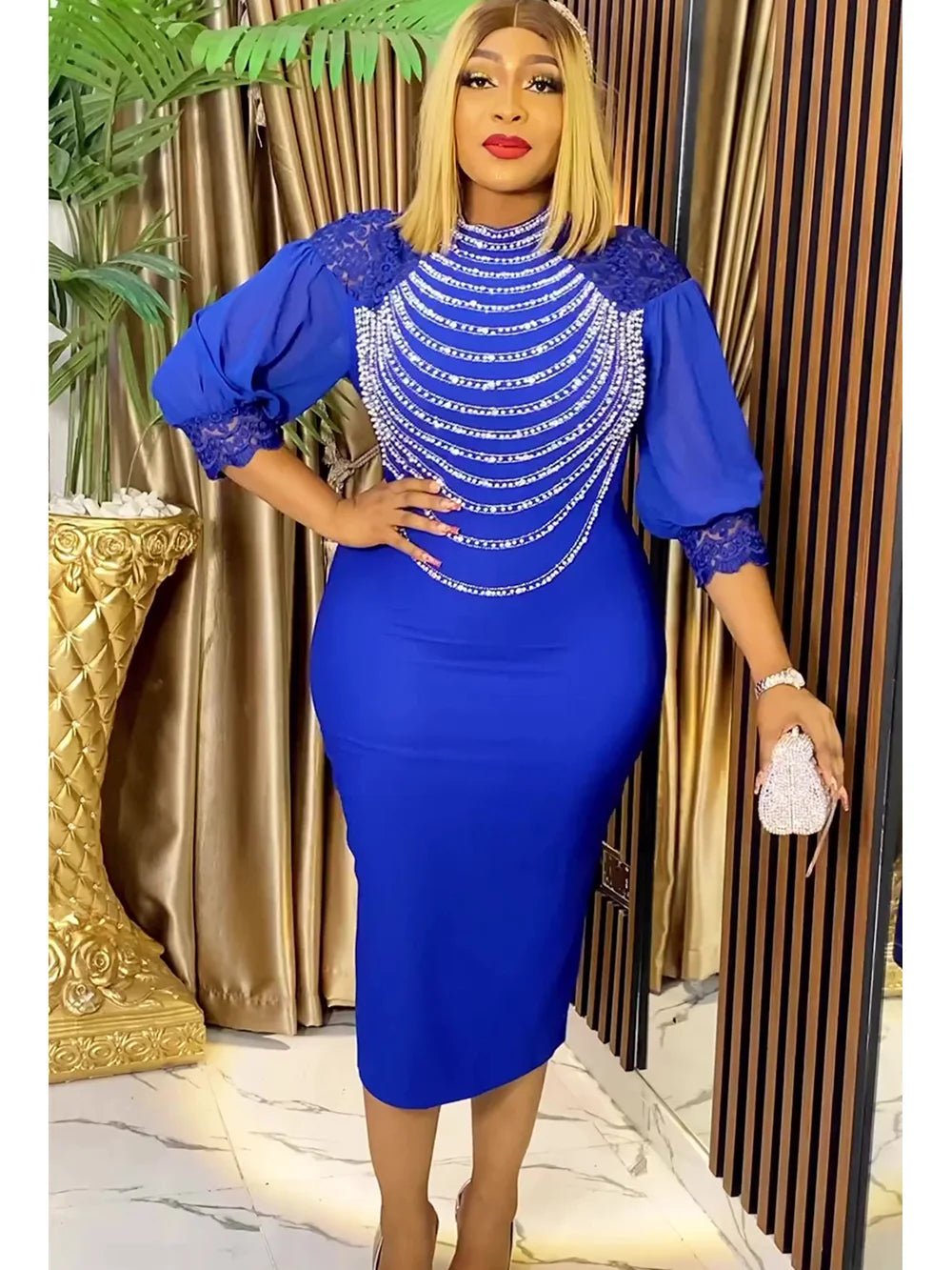 Plus Size Luxury Evening Dresses: African Inspired Robes for Wedding Parties, Featuring Dashiki - Flexi Africa - FREE POST