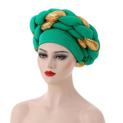 Stylish Auto Gele Bonnet Hat: Elevate Your Look with Nigerian Headwear for Women - Flexi Africa - FREE INTERNATIONAL POST