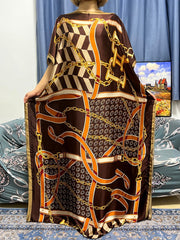 Stylish Muslim Abayas for Women: Elegant Summer Silk Collection with Headscarf - Flexi Africa - www.flexiafrica.com