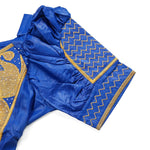 Traditional African Bazin Dress for Women – Embroidered Robe, Elegant Wedding & Party Attire - Free Delivery Worldwide only at Flexi Africa