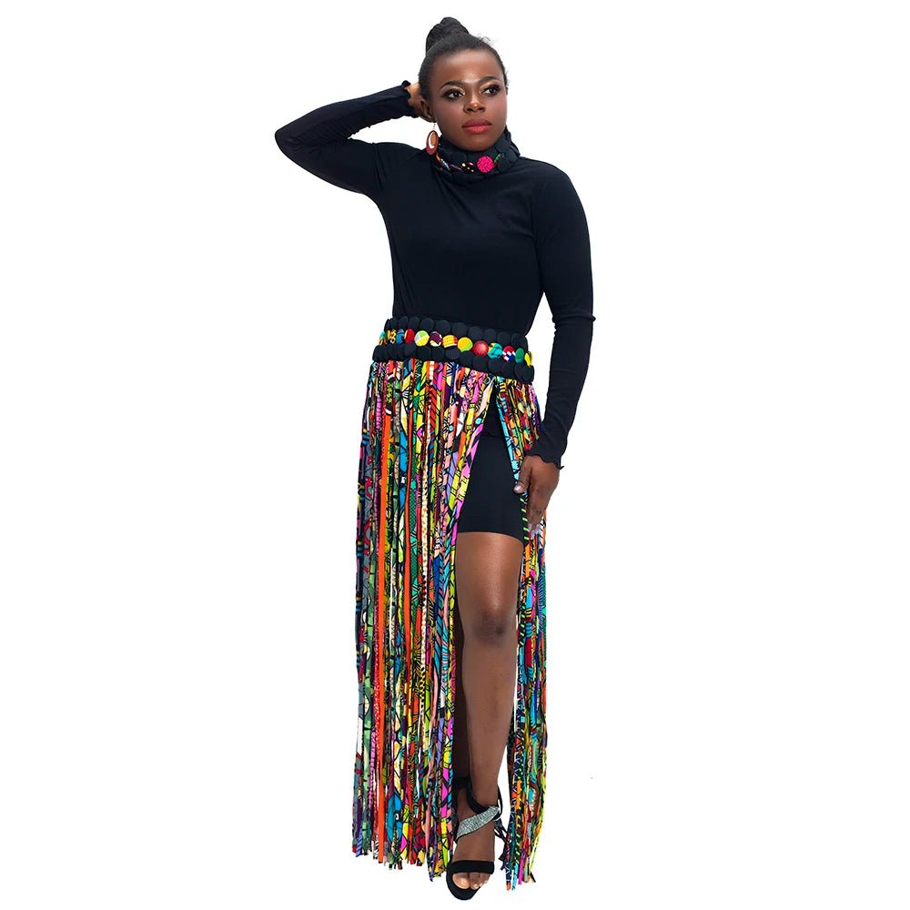 Buy Trendy African Women’s Handmade Multi-Rope Jewelry Set –  Matching Tribal Shawl for only $55.99 at Flexi Africa!