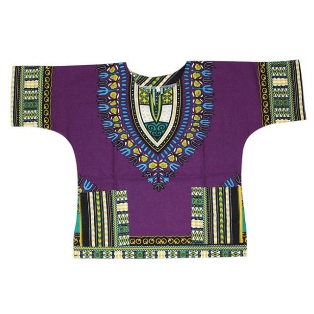 Unisex Stylish and Comfortable Dashiki Dress - Traditional African Clothing for Children in Soft Cotton Fabric - Flexi Africa