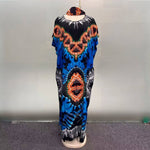 Women’s African Ethnic Cotton Dress – Plus Size Printed Loose Summer Dress - Free Delivery Worldwide only at Flexi Africa