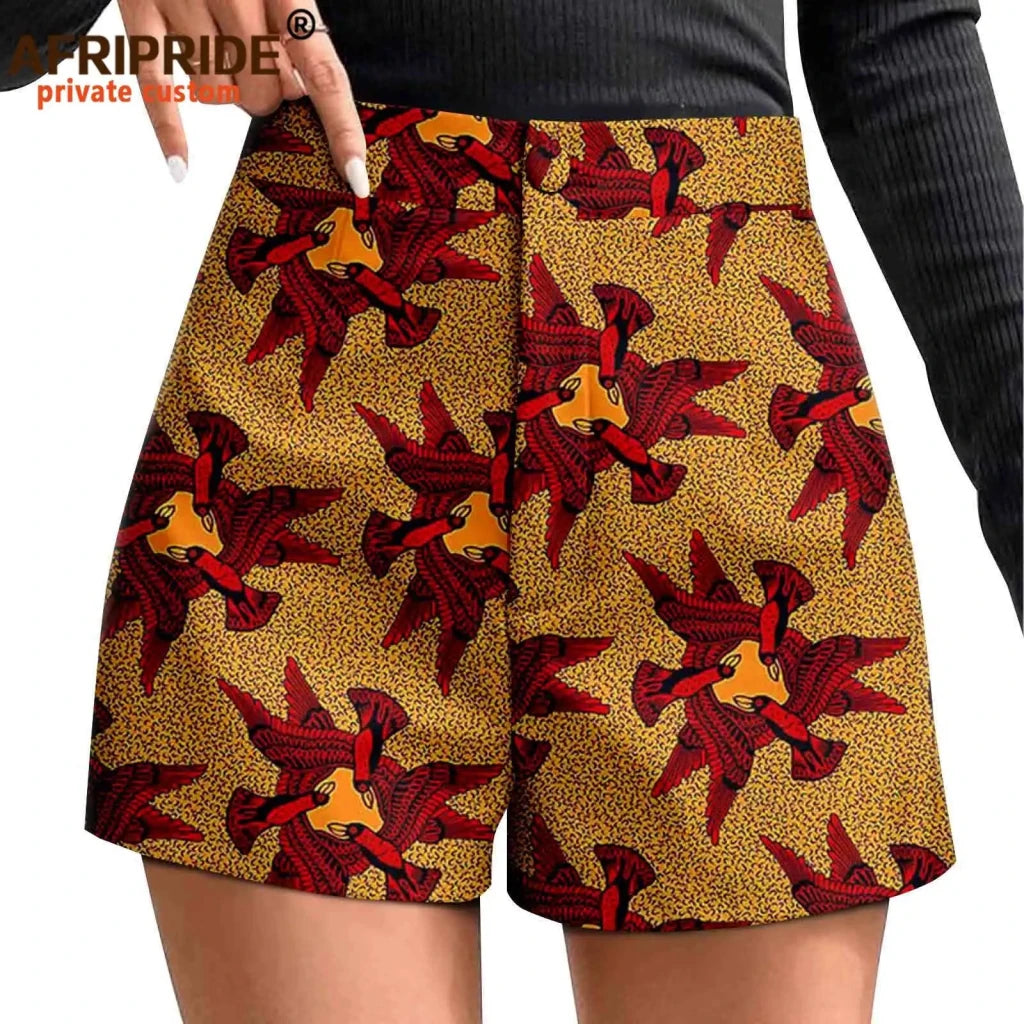 Buy Women’s Ankara Print High-Waisted Athletic Shorts – Casual Summer Style with Pockets for only $12.78 at Flexi Africa!